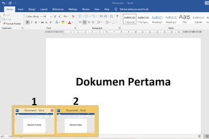 Cara Menampilkan 2 Dokumen Word Dalam 1 Layar Windows Dengan Mudah