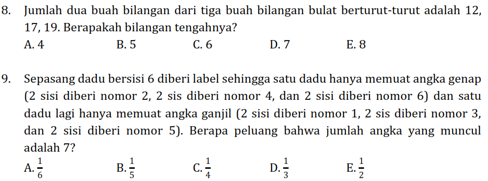 LATIHAN SOAL AMC 2012  topik Baru