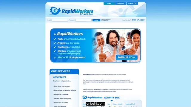 شرح موقع RapidWorkers و طريقة ربح اكثر من 20$ يوميا
