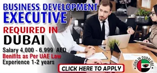 Business Development Executive Job Recruitment For Hotels and Restaurants in Dubai