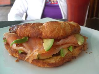 Smoked Salmon and Avocado Croissant