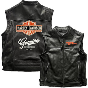 Gambar Rompi Kulit Harley Davidson