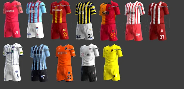 Turkish Super League 2023 Kitpack For PES 2013