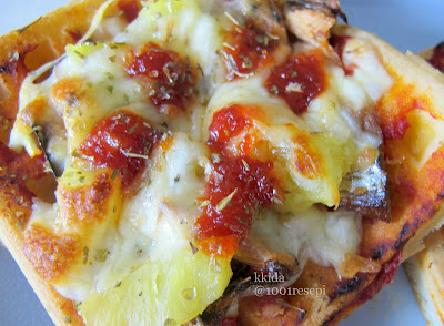 Koleksi 1001 Resepi: pizza mini dengan waffles