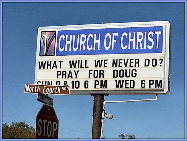 Never Pray For Doug .... Now That's A Christian Grudge For You.