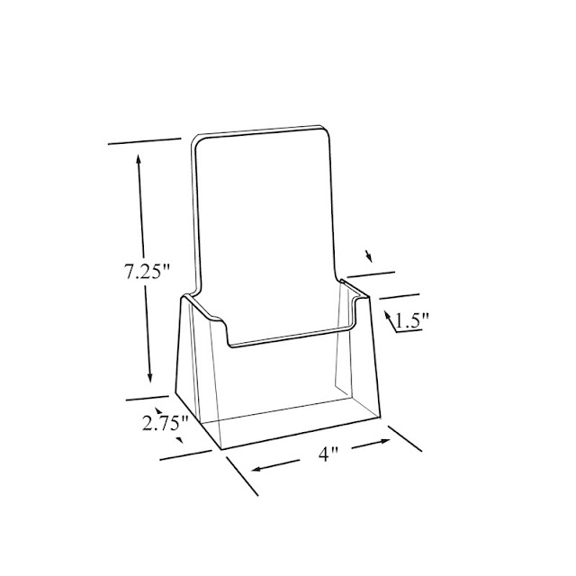 Brochure Size Literature Holder