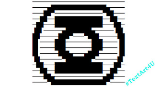 Green Lantern Symbol Ascii Text Art