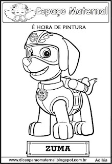 Desenho da patrulha canina para colorir