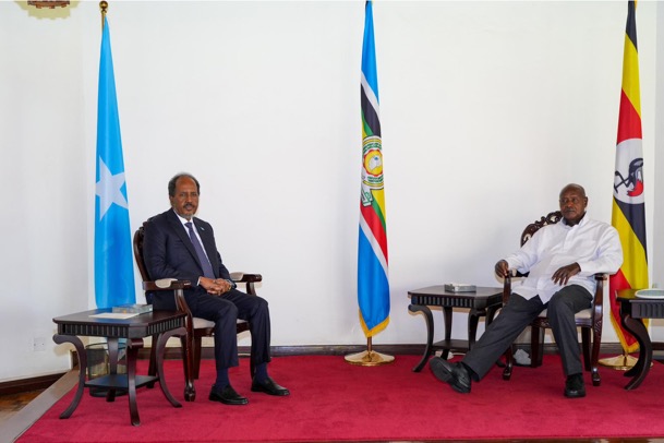 The President of the Federal Republic of Somalia held discussions with his Ugandan counterpart in the Ugandan capital