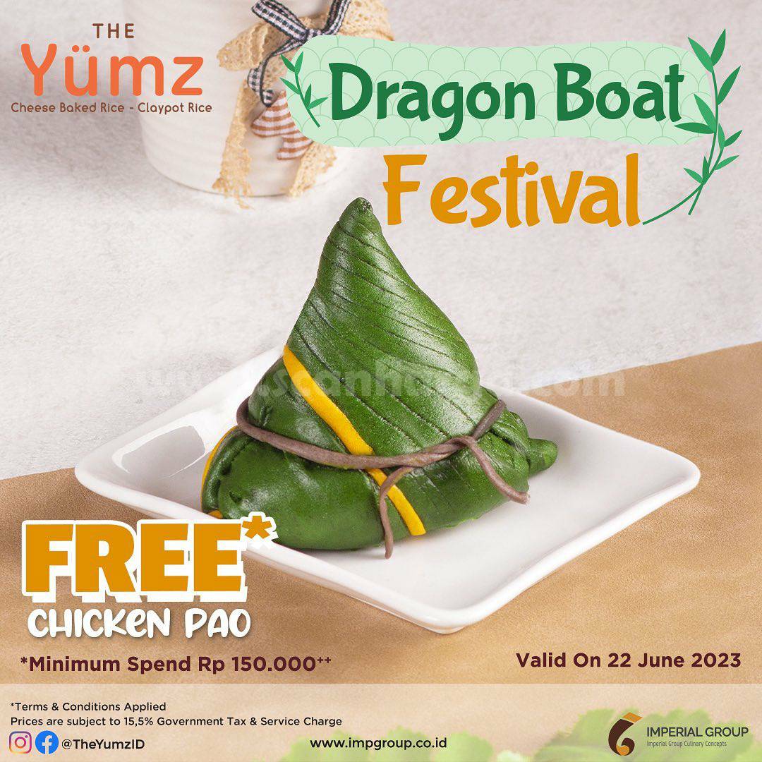 Promo THE YUMZ DRAGON BOAT FESTIVAL – GRATIS CHICKEN PAO