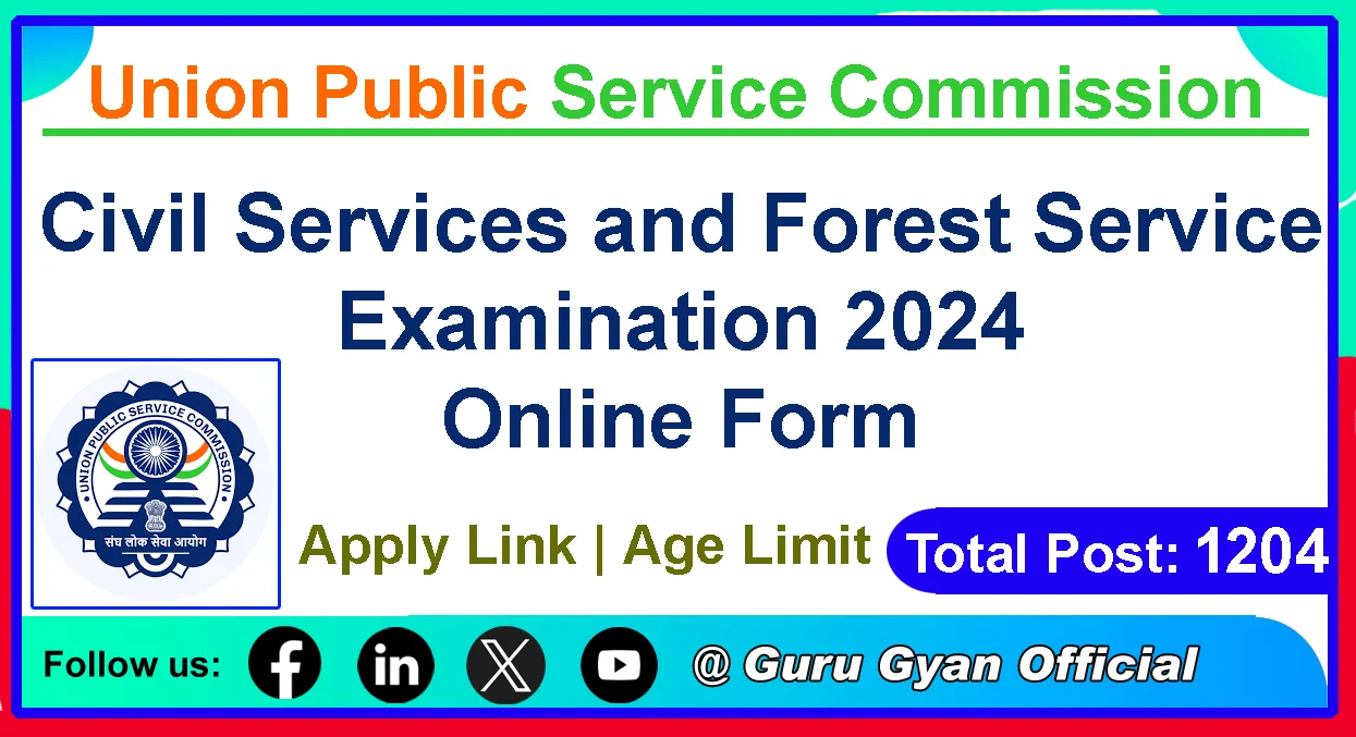 UPSC Civil Services IAS / IFS Pre Online Form 2024