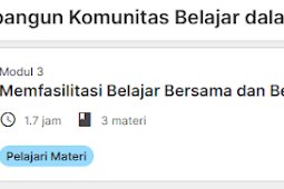 Jawaban Post Test Modul 3 Memfasilitasi Belajar Bersama dan Berbagi Praktik