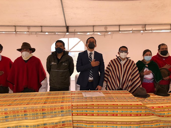 Comunidades de Bolívar Chimborazo y Tungurahua firmaron convenios para emprendedores 