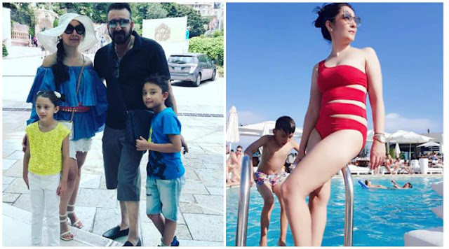 Maanayata Dutt poses in bikini and this mother of two is looking red-hot. See her vacation photos