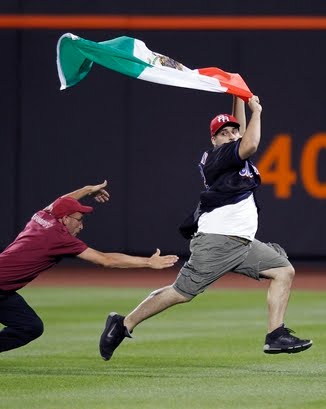 official mexican flag. Mexican flag carried across