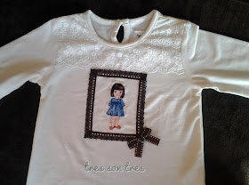 camiseta decorada, costura, niños, sewing