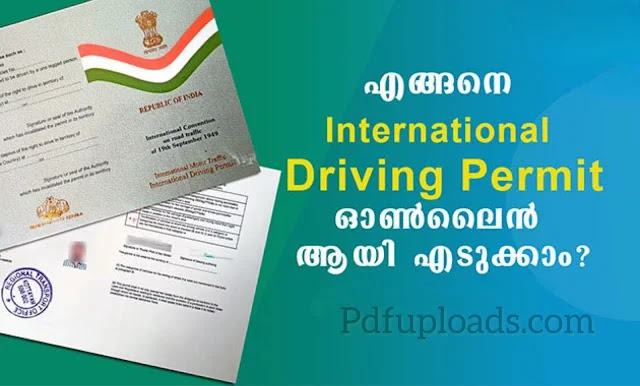 How to take International Driving Permit Kerala | Valid Countries