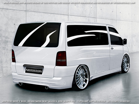 Mercedes Custom Wheels on Mercedes Vito W638   Bodykit Magnus