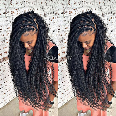 21+ Glam Goddess Box Braids Ponytail Hairstyles For African American Women