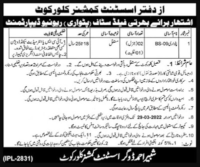 Assistant Commissioner Office Jobs 2002 Advertisement