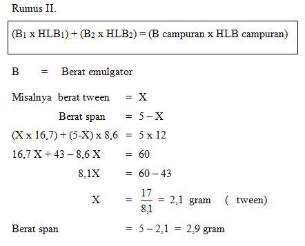 Contoh Perhitungan Hlb Emulsi - Simak Gambar Berikut