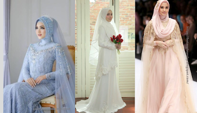 gaun pengantin muslimah