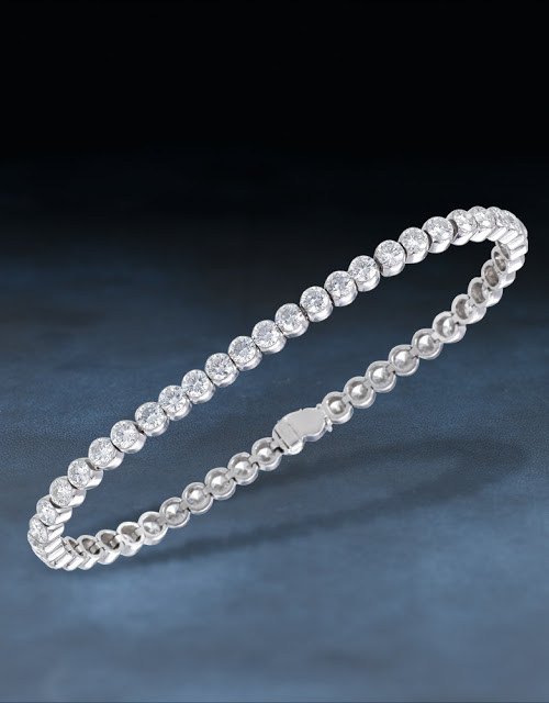 Diamond Tennis Bracelet Platinum2