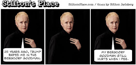 stilton’s place, stilton, political, humor, conservative, cartoons, jokes, hope n’ change, e. jean carroll, rape, trump, advice, bergdorf goodman