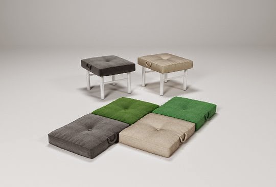 1 sofa can turn into 6 padded stools