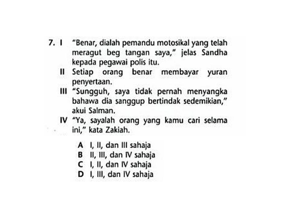 Bahasa Melayu Tingkatan 2: KATA PERINTAH, KATA PEMBENAR 