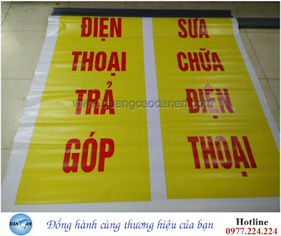 In bạt lưng ghi tại thanh hóa