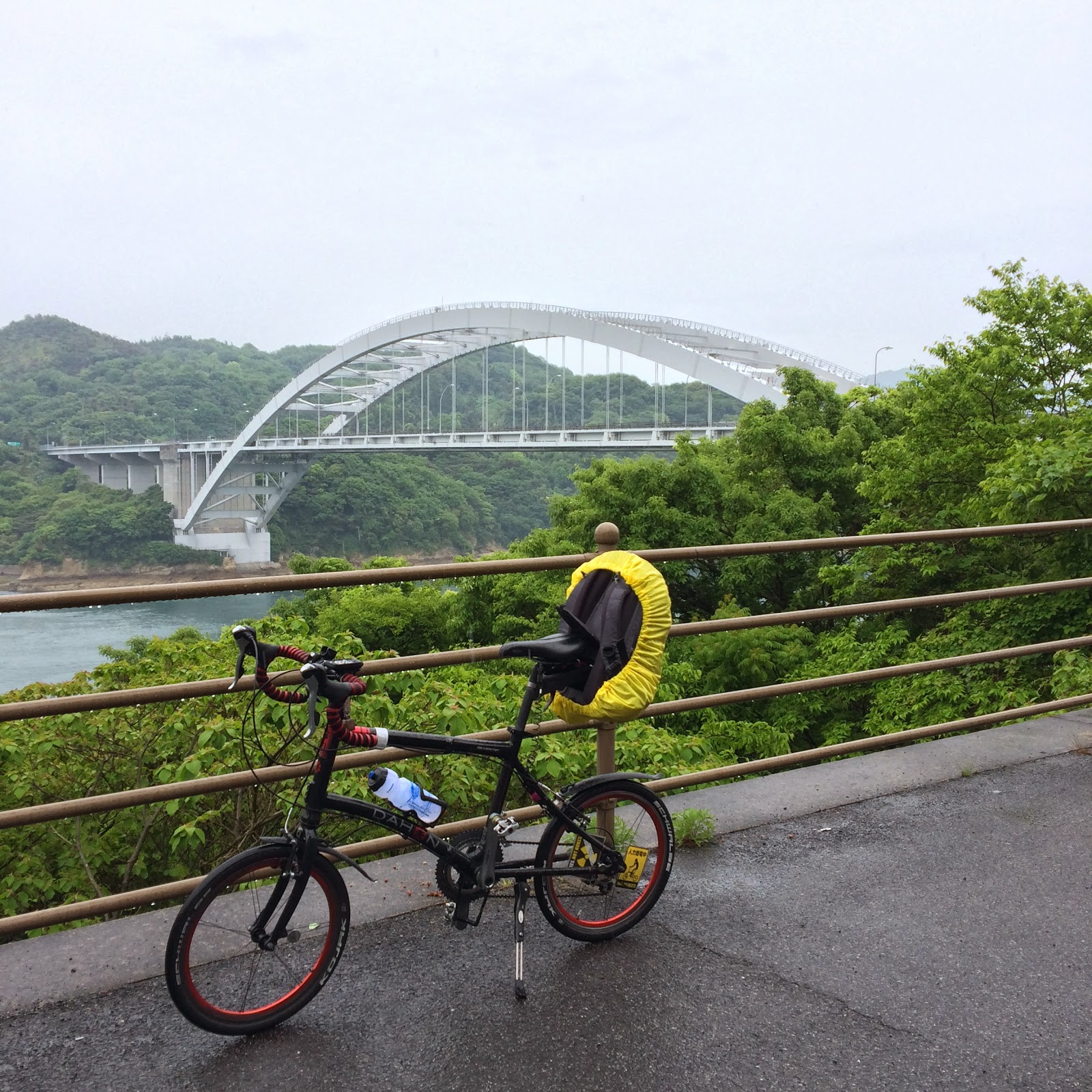 しまなみ海道 雨の日 自転車
