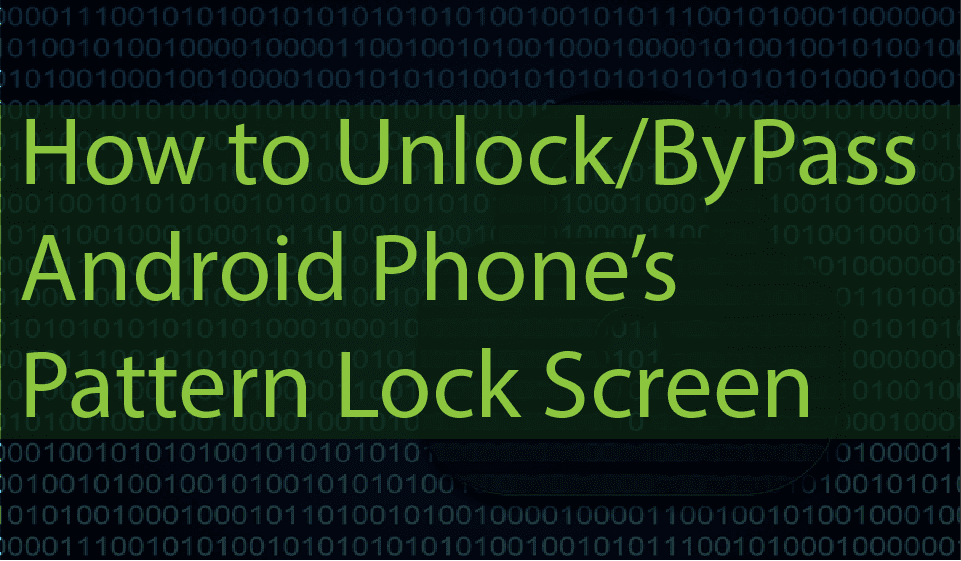 How to Unlock Pattern Lock or Password In Android ...