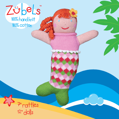 Zubels 7" Rattle Knit Doll 