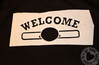 Welcome Baby Freezer Paper Painted Shirts