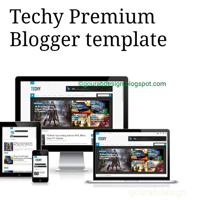 techy tech life blogger template