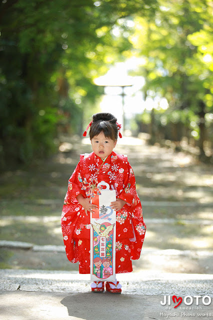 池田市の伊居太神社の七五三出張撮影