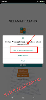 Registrasi Agen Pulsa Propana Reload Via Aplikasi Android