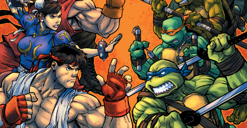 This fight is BRUTAL. April - Teenage Mutant Ninja Turtles