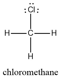 Lewis structure for chloromethane