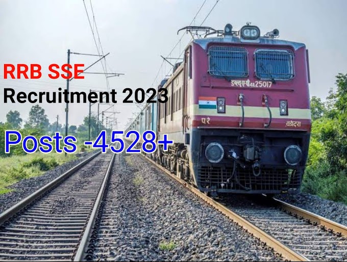 RRB SSE Recruitment 2023-Apply for 4528 Senior Section Engineer vacancies // latest railway job vacancy
