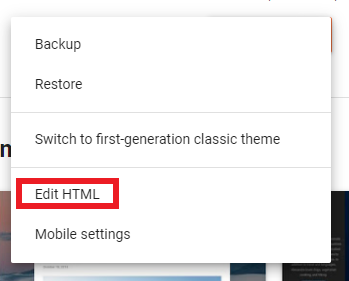 edit html blogger theme