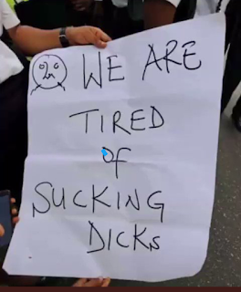  We Are Tired of Sucking Dicks, Unical Female Law Students Protest Sexual Harassment