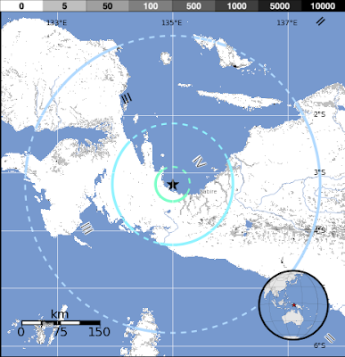 Epicentro sismo 6,0 grados en Indonesia, el 08 de Septiembre 2012