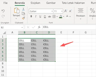Pengertian Apa Yang dimaksud dengan Cell dan Range Dalam Excel