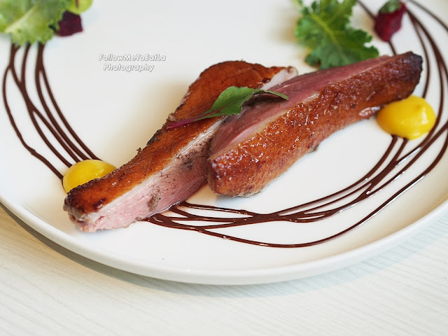 Duck Breast with Orange Purée and Roasted Beetroot