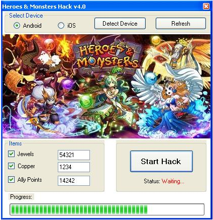 Heroes and Monsters Hack Tools