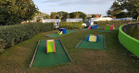 Crazy Golf course at Onchan Pleasure Park on the Isle of Man