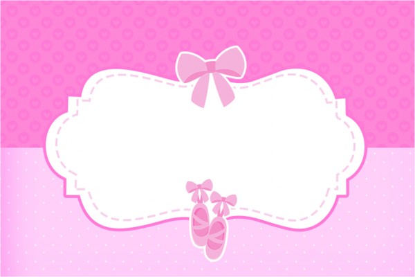 Ballet Themed Party, Free Printable Invitations, Labels or Cards.