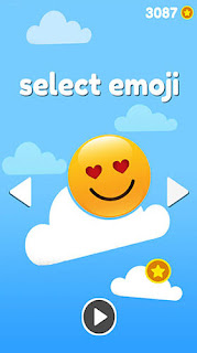 Emoji sliding: Jumping down 